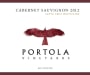 Portola Vineyards Cabernet Sauvignon 2012 Front Label