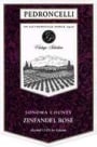 Pedroncelli Zinfandel Rose 2001 Front Label