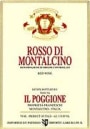Il Poggione Rosso di Montalcino 2000 Front Label