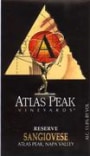 Atlas Peak Reserve Sangiovese 1995 Front Label