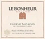 Le Bonheur Cabernet Sauvignon 1997 Front Label