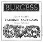 Burgess Vintage Select Cabernet Sauvignon 1999 Front Label