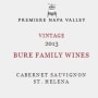 Bure Family Wines Napa Valley Cabernet Sauvignon (Premiere Napa Auction) 2013 Front Label