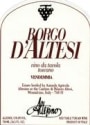 Altesino Borgo d'Altesi 1999 Front Label