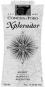 Concha y Toro Xplorador Malbec 2000 Front Label