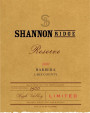 Shannon Reserve Barbera 2007  Front Label