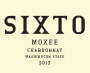 Charles Smith Wines Moxee Sixto Chardonnay 2012 Front Label