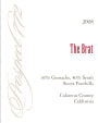 Prospect 772 The Brat Grenache Syrah 2008 Front Label