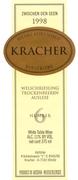 Kracher Welschriesling Trockenbeerenauslese No. 6 (375ML) 1998 Front Label