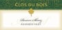 Clos du Bois Alexander Valley Shiraz 1999 Front Label