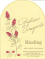 Pugliese Vineyards Riesling 2012 Front Label