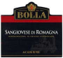 Bolla Sangiovese 2001 Front Label