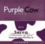 Purple Cow Vineyards Soren Thunder of God 2012 Front Label