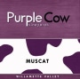 Purple Cow Vineyards Muscat 2012 Front Label