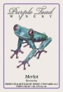 Purple Toad Winery Merlot 2009 Front Label