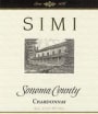 Simi Sonoma County Chardonnay 2001 Front Label