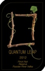 Quantum Leap Winery Reserve Pinot Noir 2012 Front Label