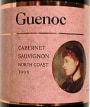 Guenoc North Coast Cabernet Sauvignon 1999 Front Label