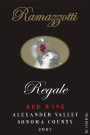 Ramazzotti Wines Regale 2007 Front Label