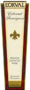 L'Orval Cabernet Sauvignon 2001 Front Label