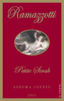 Ramazzotti Wines Petite Sirah 2011 Front Label