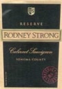 Rodney Strong Reserve Cabernet Sauvignon 1998 Front Label