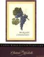 Chateau Ste. Michelle Canoe Ridge Estate Vineyard Merlot 2000 Front Label