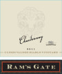 Ram's Gate Winery Ulises Valdez Diablo Vineyard Chardonnay 2011 Front Label