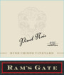 Ram's Gate Winery Bush Crispo Vineyard Pinot Noir 2012 Front Label
