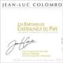 Jean-Luc Colombo Chateauneuf-du-Pape Les Bartavelles 1999 Front Label