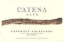 Catena Alta Cabernet Sauvignon 1999 Front Label