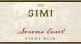 Simi Sonoma Coast Pinot Noir 2015 Front Label