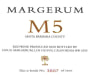 Margerum M5 Red 2005 Front Label