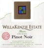 WillaKenzie Estate Aliette Pinot Noir 2000 Front Label