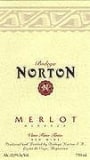 Bodega Norton Merlot 2000 Front Label