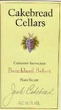 Cakebread Benchland Select Cabernet Sauvignon 1998 Front Label
