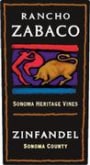 Rancho Zabaco Heritage Vines Zinfandel 2001 Front Label