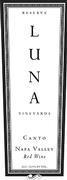 Luna Vineyards Canto 1999 Front Label