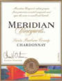 Meridian Santa Barbara Chardonnay 2001 Front Label