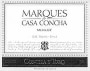 Concha y Toro Marques de Casa Concha Merlot 2000 Front Label