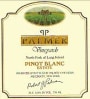 Palmer Pinot Blanc Estate 2001 Front Label