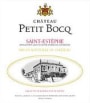 Chateau Petit Bocq Saint-Estephe 2000 Front Label