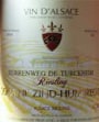 Zind-Humbrecht Turckheim Riesling 1999 Front Label