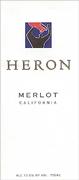 Heron Merlot 2000 Front Label