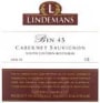 Lindeman’s Bin Series Bin 45 Cabernet Sauvignon 2002 Front Label