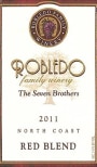 Robledo Family Winery The Seven Brothers 2011 Front Label