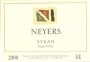 Neyers Syrah 2000 Front Label