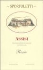 Sportoletti Assisi Rosso 2001 Front Label