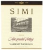 Simi Alexander Valley Cabernet Sauvignon 2000 Front Label