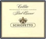 Schiopetto Pinot Bianco 2001 Front Label